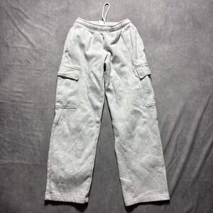 Aritzia Tna Sweatfleece Mega Cargo Sweatpants Grey 2XS Wide Leg Fleece‎ Pants